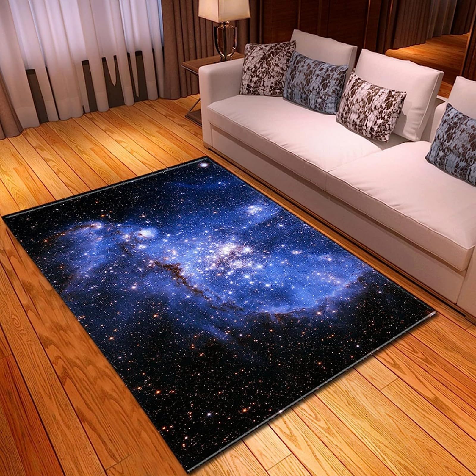 Tapis de bureau paysage spatial 3D 180x280 cm antidérapant