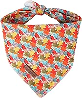 Vista 10 de Unique Style Paws Collar de perro de Halloween con lazo de algodón lindo pajarita para perros pequeños, medianos y grandes, vacaciones