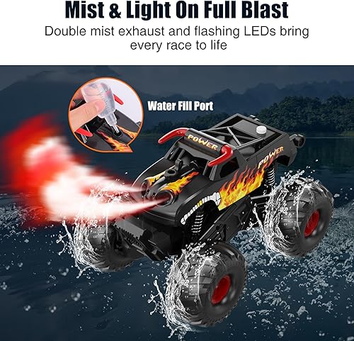 Miniatura 5 de Autos a control remoto impermeables  Camión de control remoto monstruo 116, regalos de cumpleaños de Navidad para niños de 8 a 12 años, 4WD todo