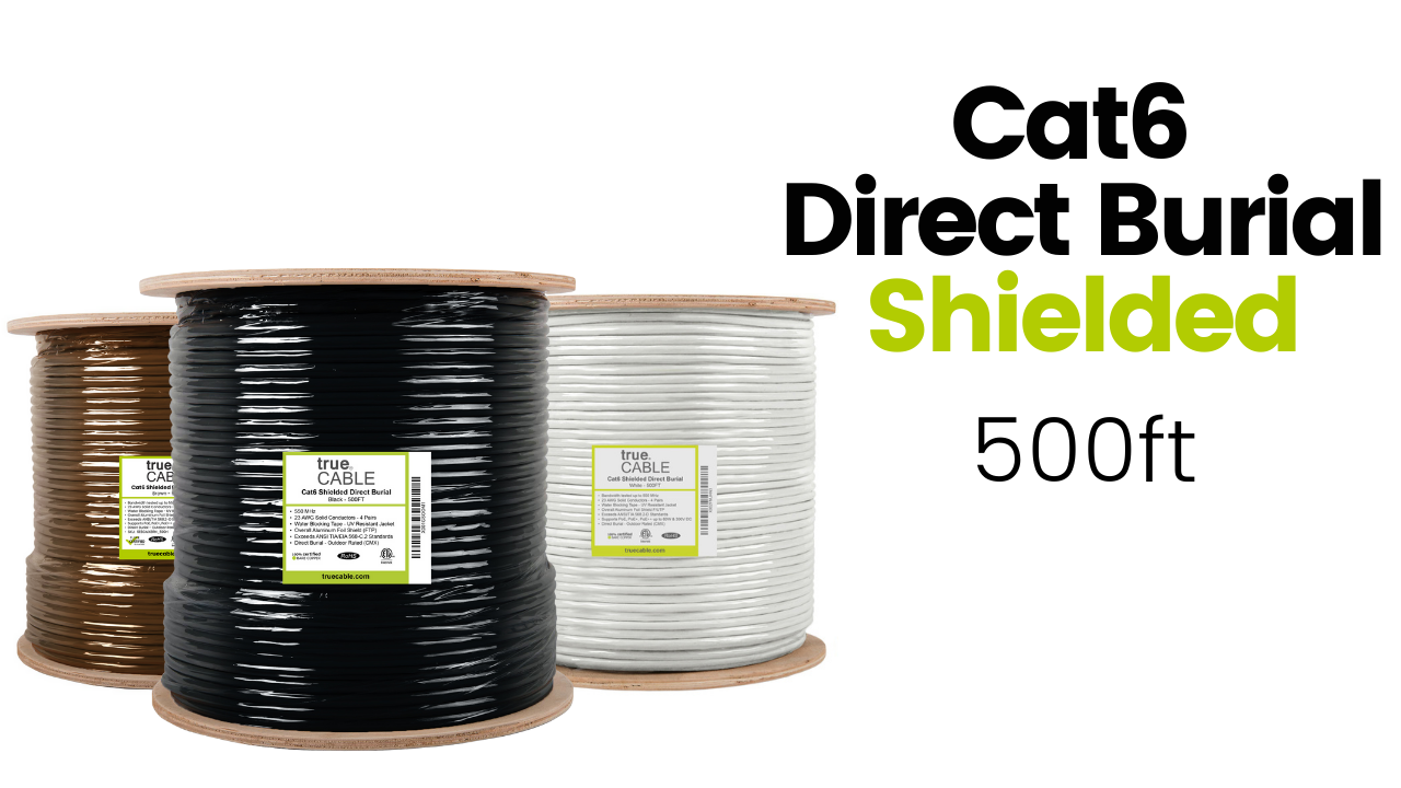 Amazon.com: TRUE CABLE Cat6 Direct Burial Outdoor Bulk