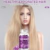 Hair Vitamin Serum Capsule, Hair Care Capsules Hair Treatment Serum Hair Vitamins Capsules for Hair Care Hair Moisturising Essence Anti-Frizz Hair Breakage Repair Hair Oil Capsules for Hair (Purple)