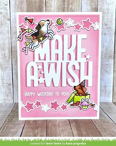 Miniatura 4 de Lawn Fawn - Yappy Birthday and Yappy Birthday Add-On - Sellos y troqueles - Paquete de 4 artículos