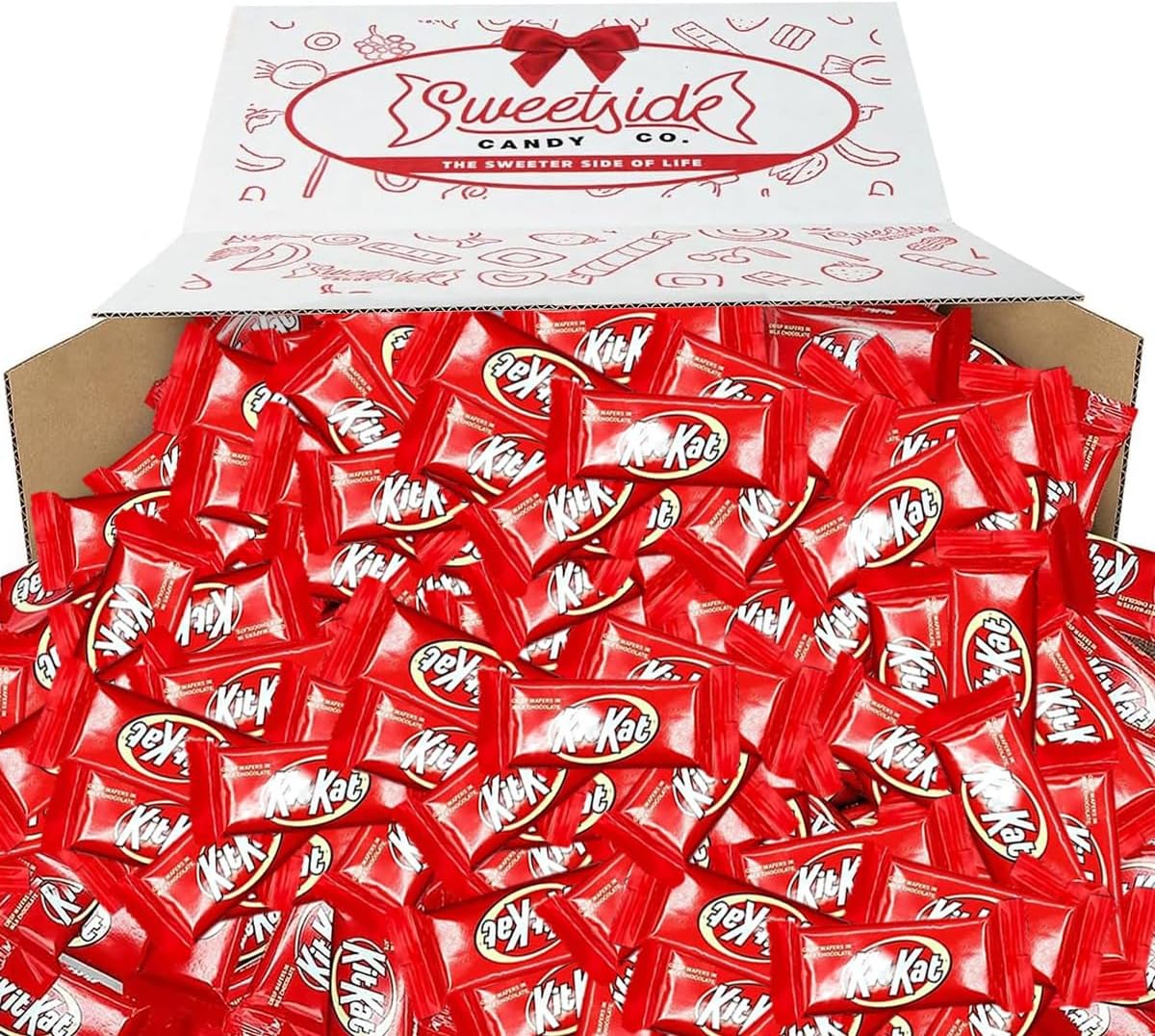 Chocolate Bars KitKat – 5lb Candy Pack – Delicious and Crunchy Chocolate Candy Bulk for Adults and Kids – Party Pack – Holiday, Full Size