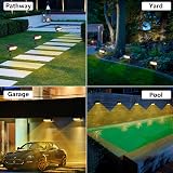 Moxled Solar Lights Outdoor Garden, 3000K Warm White Solar Spot Lights 4 Pack, IP65 Waterproof, 2 Brightness Modes Stake Lights Solar Powered for Yard, Walkway, Driveway, Pathway - 5
