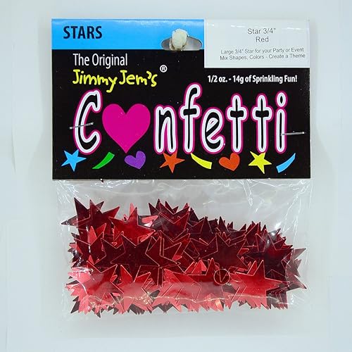 Miniatura 2 de Confetti Star 34" Rojo - Paquete al por menor #8573 QS0