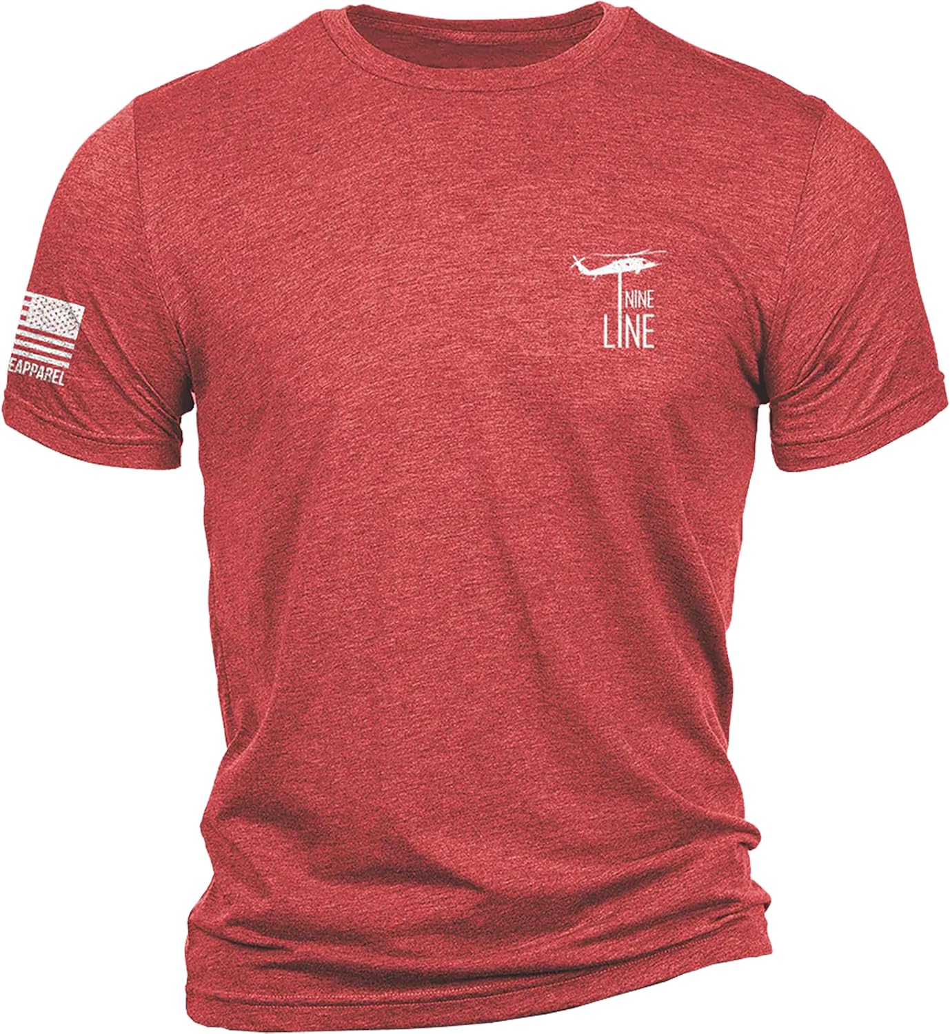 Nine Line Red Friday T-Shirt for Men, Remember Everyone Deployed Military Veteran Shirt, Patriotic American Flag USA Made