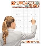 SUNEE Wall Calendar 2025-2026 Large 22&period;75"x15&period;5"&comma; 21 Month Calendar from October 2025 to June 2027&comma; Vertical Extra Large Monthly Calendar 2026 for Wall&comma; Seasons Color
