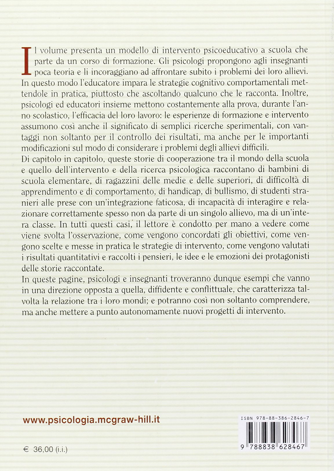 Formazione, ricerca e interventi psicoeducativi a scuola
