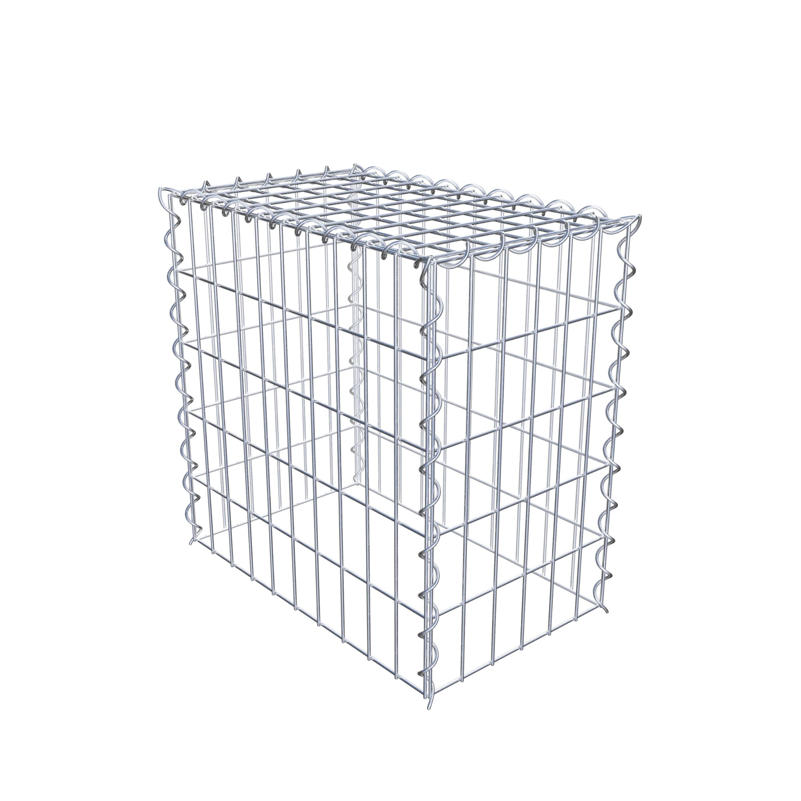 Gabion à Monter Soi-même - 100x60x20 Cm - Grille 5x5 Cm - Fabriqué En Allemagne Galvanisé