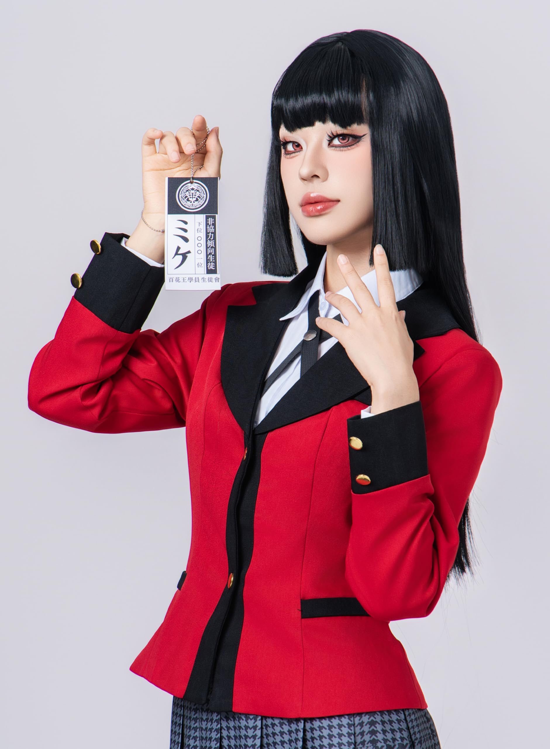 OSIAS Anime Kakegurui Jabami Yumeko Disfraz de Cosplay