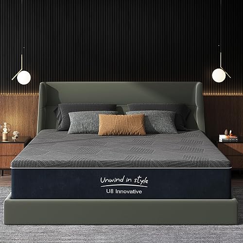 Miniatura 16 de Colchón King de 14 pulgadas de Espuma Viscoelástica Medio con Gel Refrescante de Té Verde, Certificado CertiPUR-US, Transpirable y de Soporte Azul