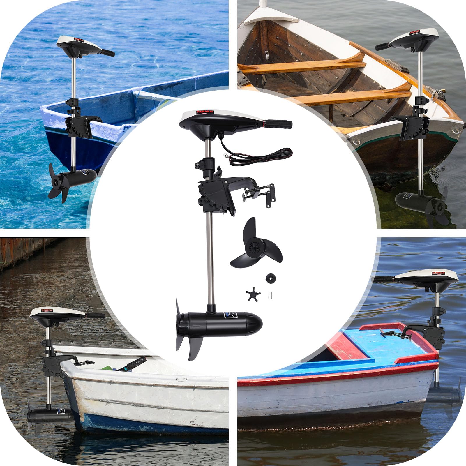 40lbs Marine Outboard Trolling Motor Saltwater Fishing Boat Electric Engine 12V - View #4