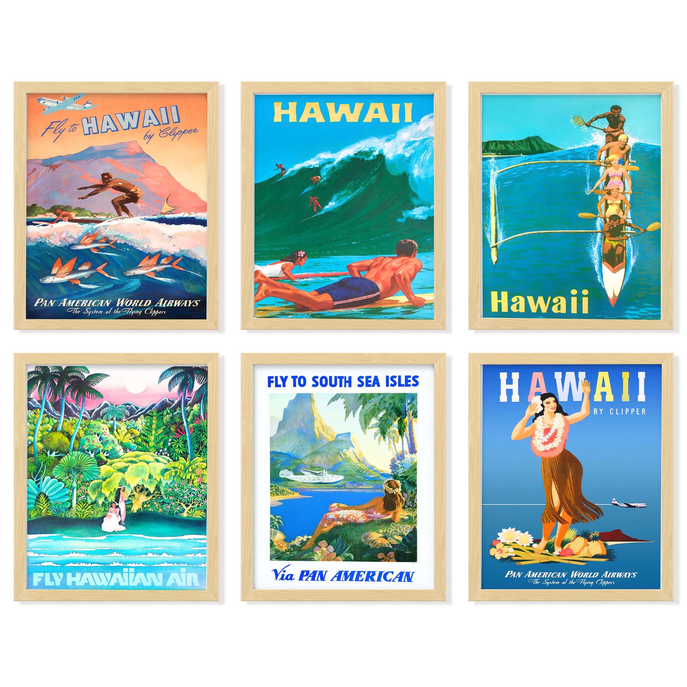 Amazon.com: 97 Decor Hawaii Room Decor - Vintage Hawaiian Art Wall