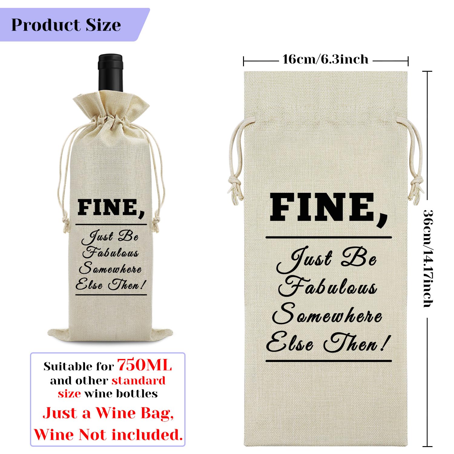 Leaving Gifts For Colleagues Women Friend Wine Gift Bags Thank You Gifts for Colleagues Employee Appreciation Gifts New Job Gifts Retirement Gifts for Women Teacher Leaving Presents Wine Bottle Bag - Image 2