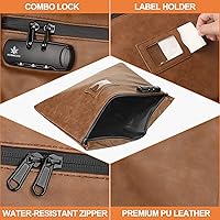 Vista 2 de Bolsa de Notario con Cerradura, 13.6 x 10 Pulgadas, Bolsa de Suministros para Notario Resistente para Todos los Diarios, Sellos, Estampadora