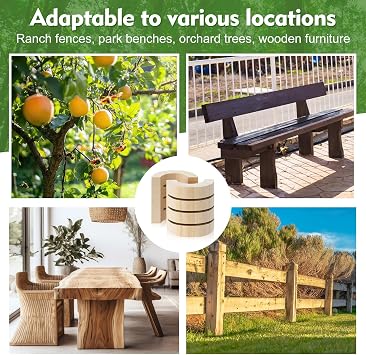 10 Pcs Termite Bait Station Monitoring Wood Replacement Insert Termite Stakes Bait Stations Wood Bases for Garden, Farms Monitoring System Detects Activity No Termiticide Included