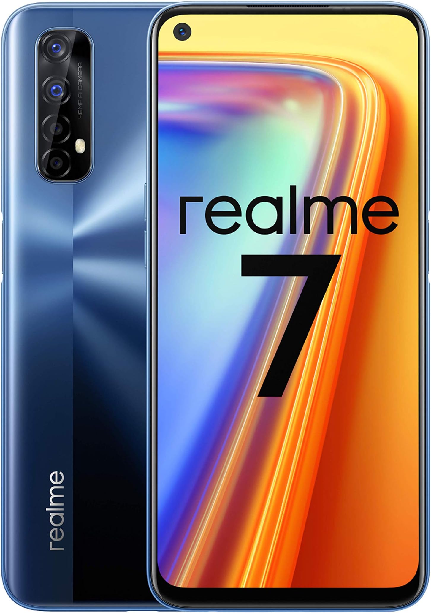 Realme 7 - Smartphone 64GB, 6GB RAM, Dual Sim, Mist Blue