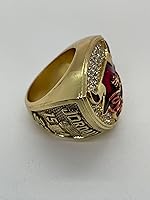 Vista 3 de Anillo de Campeonato de la NBA de 1993 de los Chicago Bulls Réplica Trofeo Caja Sombra con Tarjeta de MJ