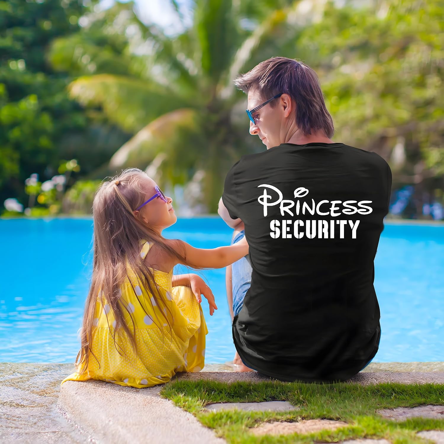 Princess Security Team Shirt for Men Magical Kingdom T-Shirt Dad Birthday Party Family Trip Tees Summer Graphic Tops