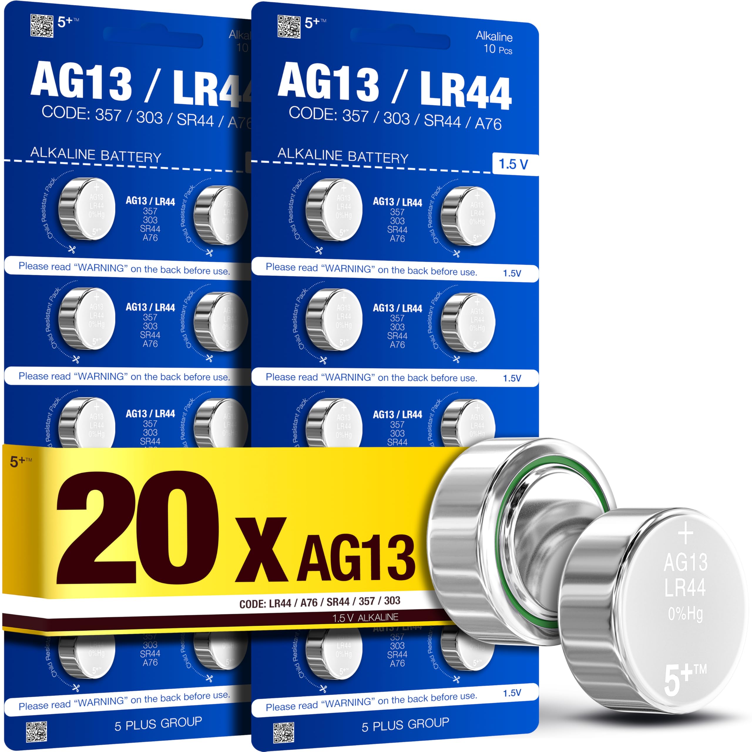 AG13 LR44 X 20