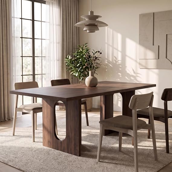 Garvee T-Shaped Dining Table for 6-8, 71 Rectangular Kitchen Table