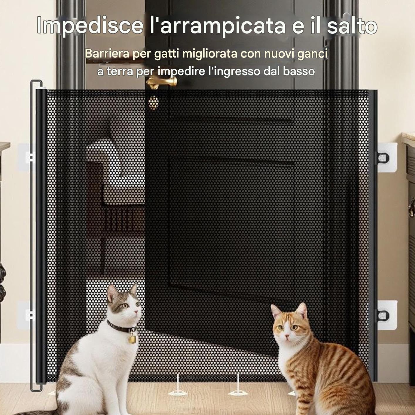 Cancello per gatti Barriera Recinzione Sicurezza Bambini