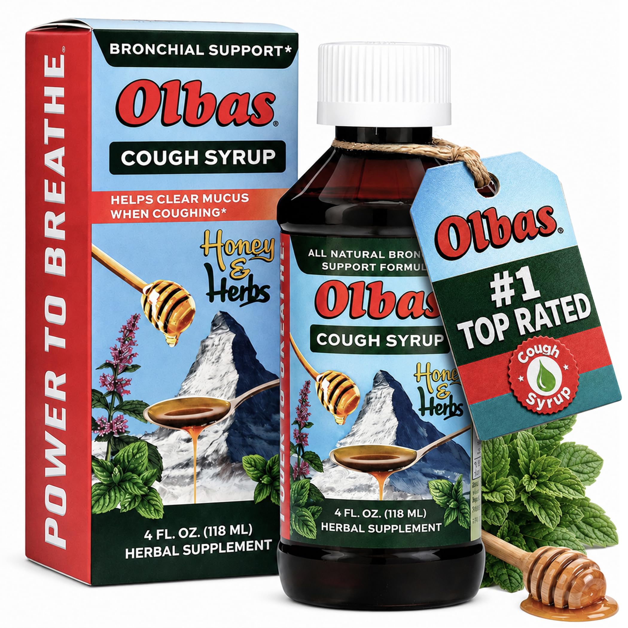 Olbas Syrup Cough Pack of 1 (4 FL. OZ), Soothing Cough suppressant