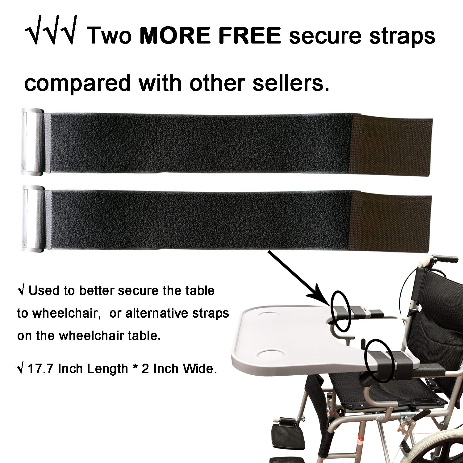 Wheelchair Tray Table with Cup Holder, Removable Wheelchair Lap Tray