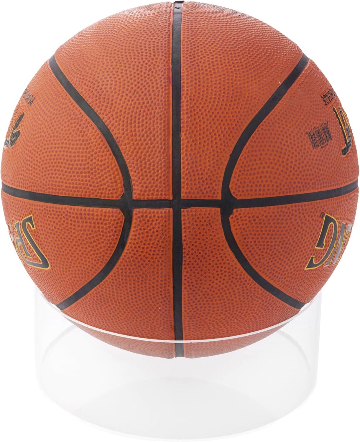 Plymor Clear Acrylic Beveled Ball or Sphere Display Holder Stand, 3" H x 8" W