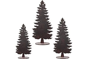 Blulu Mini Christmas Trees, 3-Piece Tabletop Decors