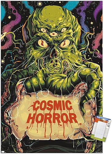 Trends International Póster de pared clásico de terror Cthulhu Monster