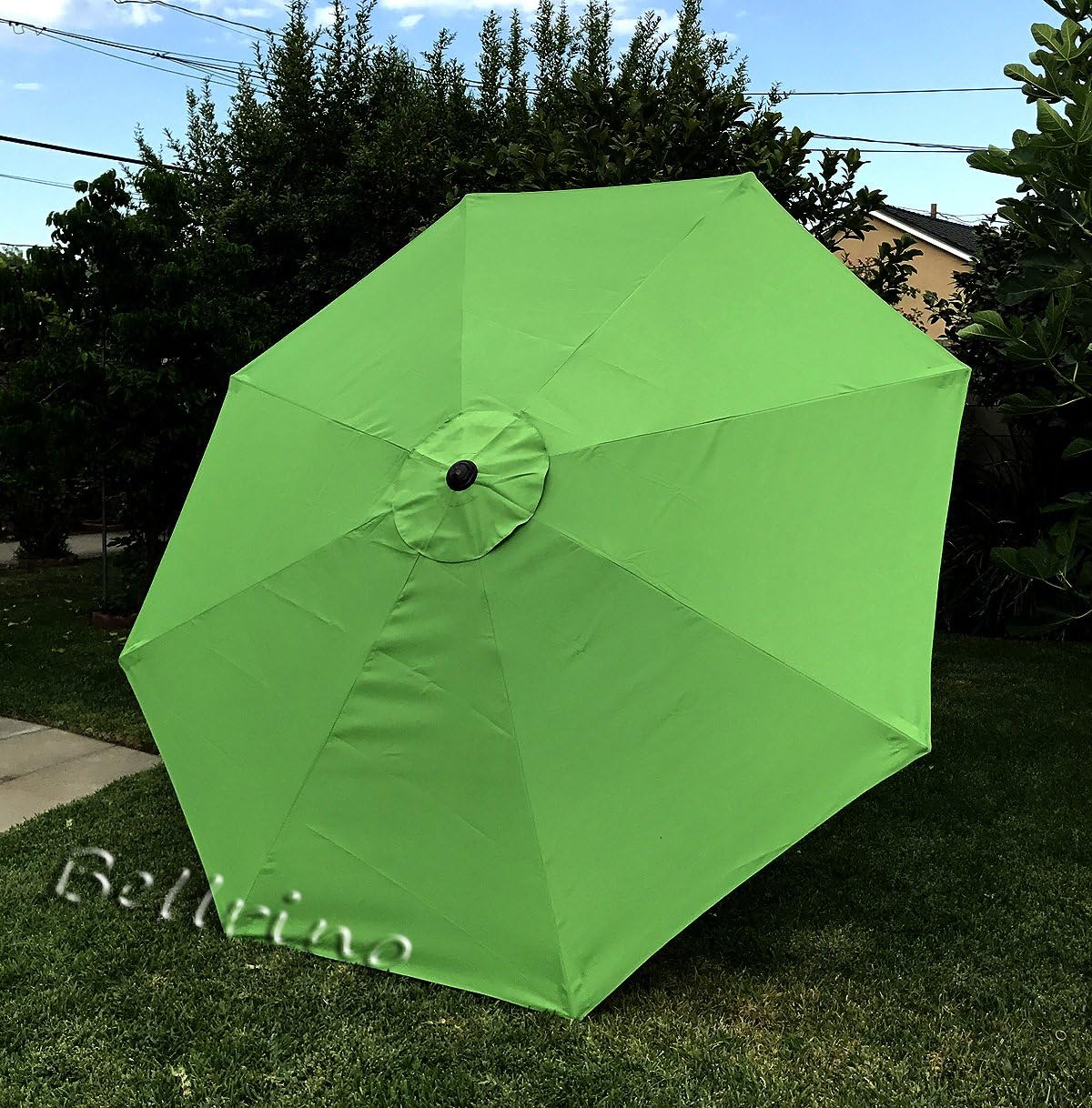 BELLRINO DECOR Replacement Strong and Thick Umbrella Canopy for 9ft 8 Ribs (Canopy Only) (Matcha Green)