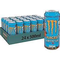 Monster Energy Mango Loco – 24 Lattine da 500 ml, Energy Juice con Taurina