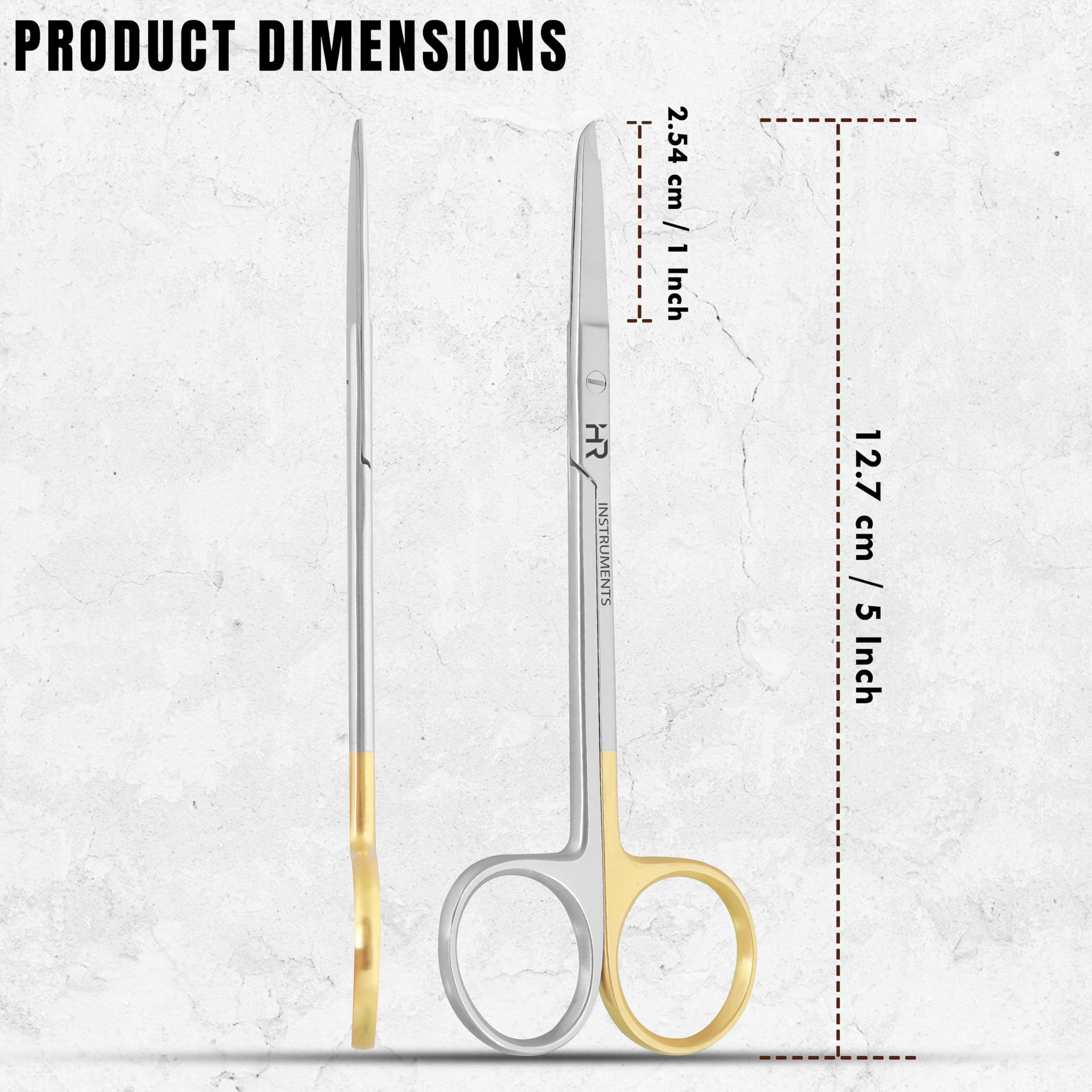Premium Quality Suture Stitch Scissors with Crescent Delicate Hook- Perfect for Suture Removal First Aid - Image 2