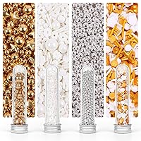 Vista 31 de Gránulos de Halloween para decoración de pasteles, gránulos de perlas negras y rojas con murciélagos negros y dulces de globo ocular, perfectos