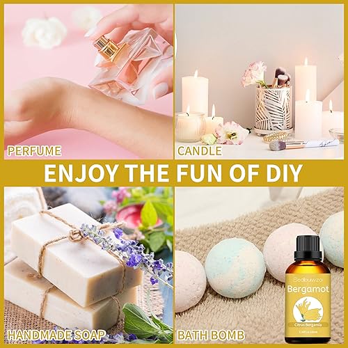 Miniatura 195 de Sedbuwza Aceite esencial de sándalo, aceite de fragancia de sándalo orgánico puro para difusor, humidificador, jabón, vela, perfume Paquete de 2