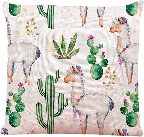 Miniatura 6 de Ofocam Fundas de almohada cuadradas decorativas para sofá, cama, diseño tribal de elefante en acuarela, fundas de cojín de 18 x 18 pulgadas