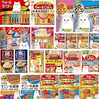 キャットフード【 アソート品、ランダム 60袋セット 】＋折りたためるペット皿付き ドライフード ウェットフード 詰め合わせ 【 まとめ買い 】