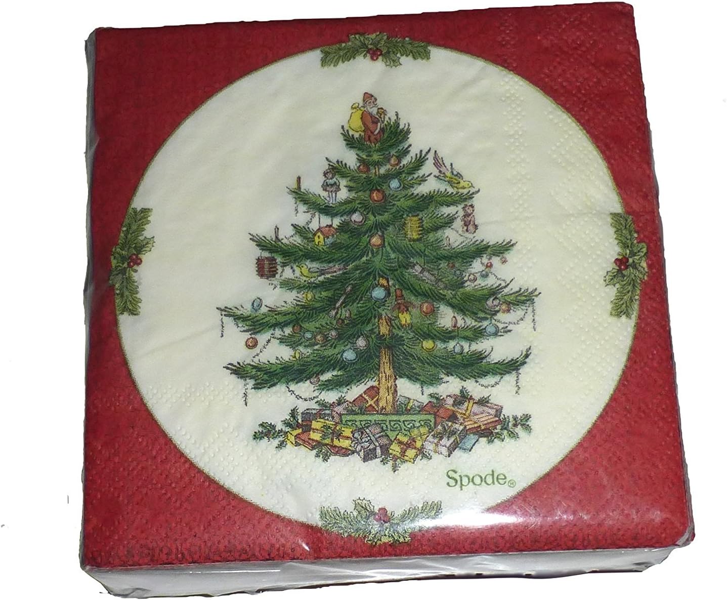 40 3ply Spode Christmas Tree Paper Beverage Cocktail