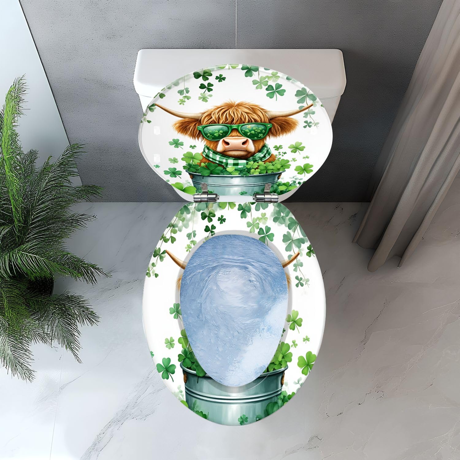 Asiento de inodoro alargado de resina genérico para baño