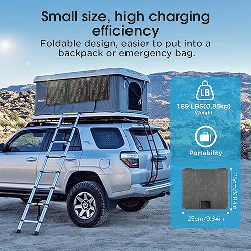 Miniatura 4 de Cargador solar de 35 w Cargador de batería de teléfono celular de carga rápida Generador portátil para acampar Impermeable a prueba de polvo Batería