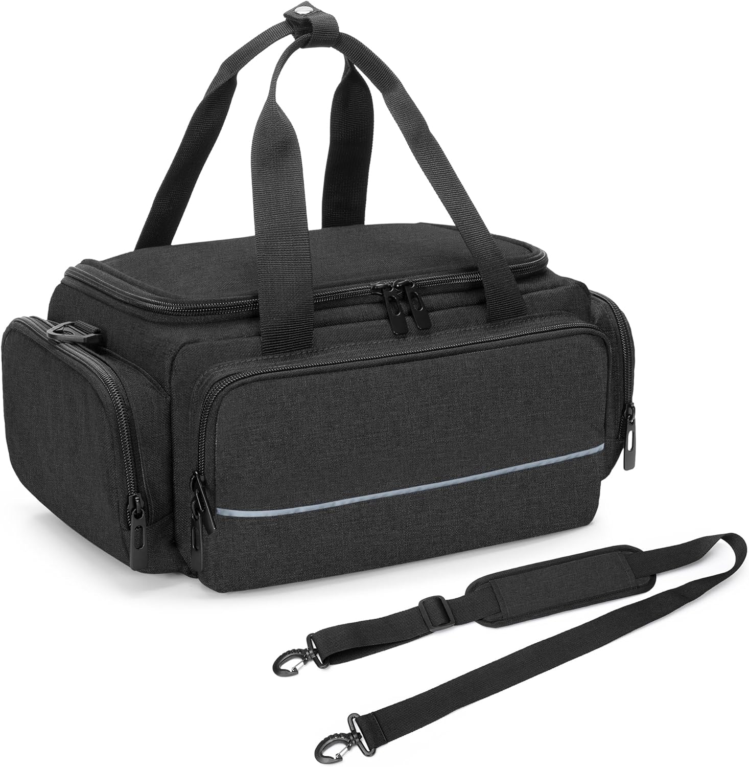 CURMIO CPAP Travel Bag Compatible with ResMed AirSense 11, AirSense 10, AirSense 10 elite, AirStart 10, Portable Carrying Case Compatible with Philips Dreamstation, 3B Medical Luna G3, XT Fit, Black