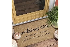 Welcome Mats for Front Door Entry Welcome Ish Doormat