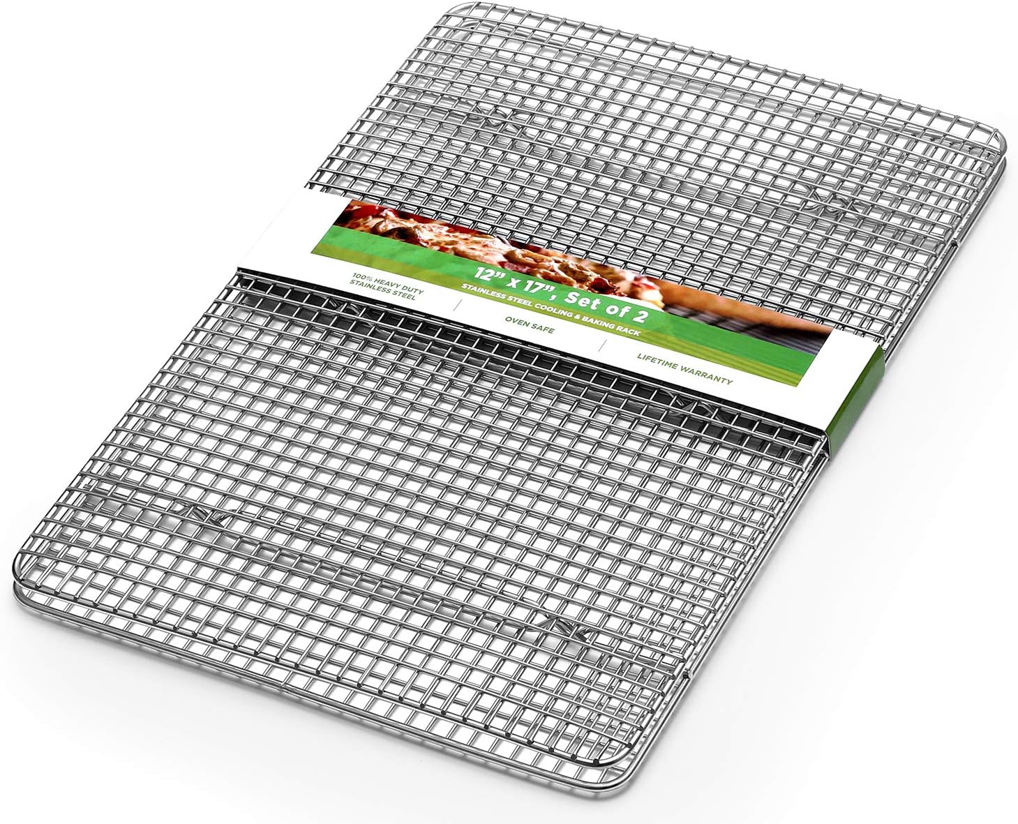 Spring Chef 100 Heavy Duty Stainless Steel Baking Rack & Cooling Rack, Oven Safe