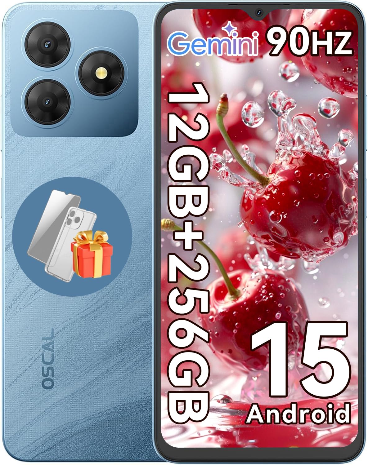 Amazon.co.jp: OSCAL Flat2 Android15スマホ 12GB+256GB+2TB拡張可能 8