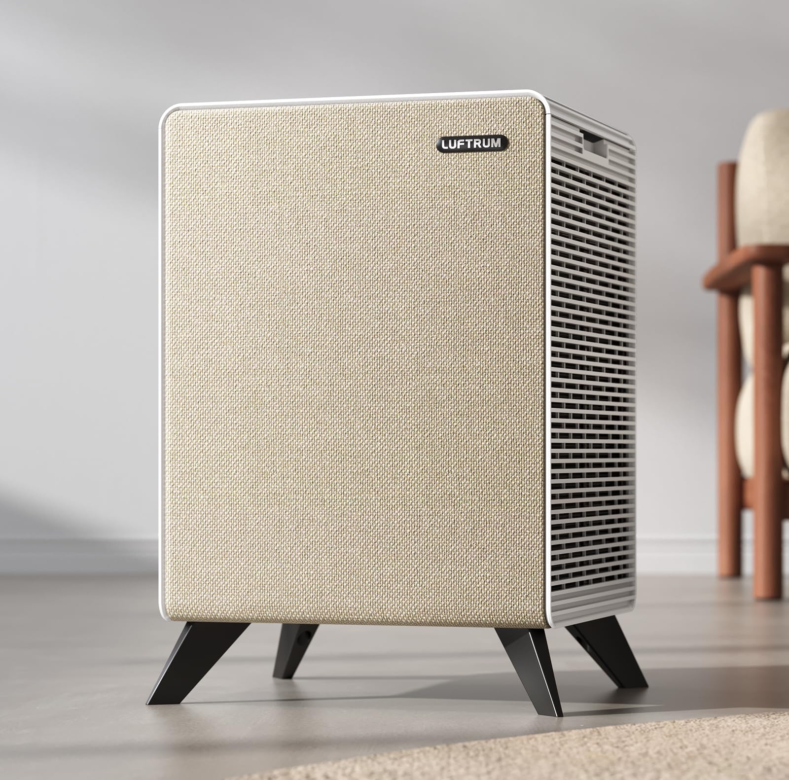 Purificatore d'aria domestico, ampio spazio fino a 2250 piedi quadrati, lavabile a 3 stadi doppio filtro e vero filtro HEPA con AQI, modalità automatica, modalità