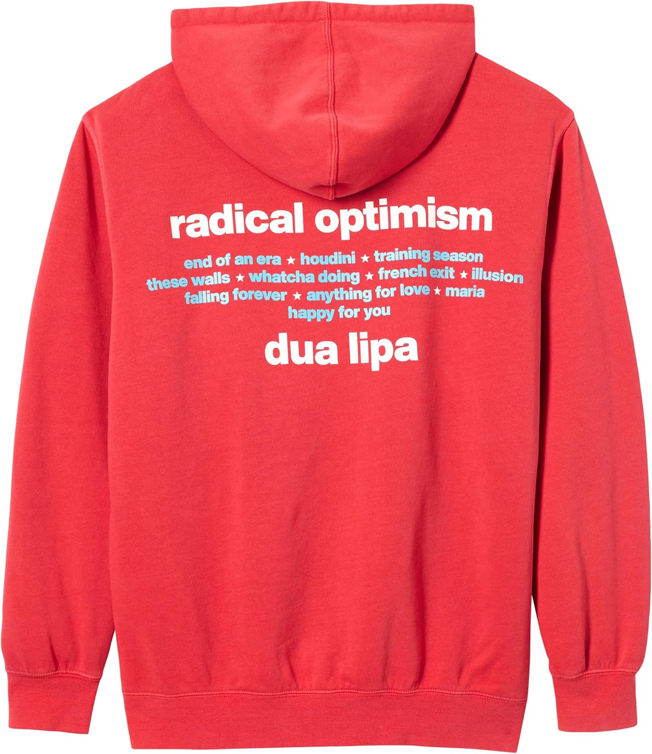 Dua Lipa Offizielles Merch Radical Optimism Tracklist Hoodie  