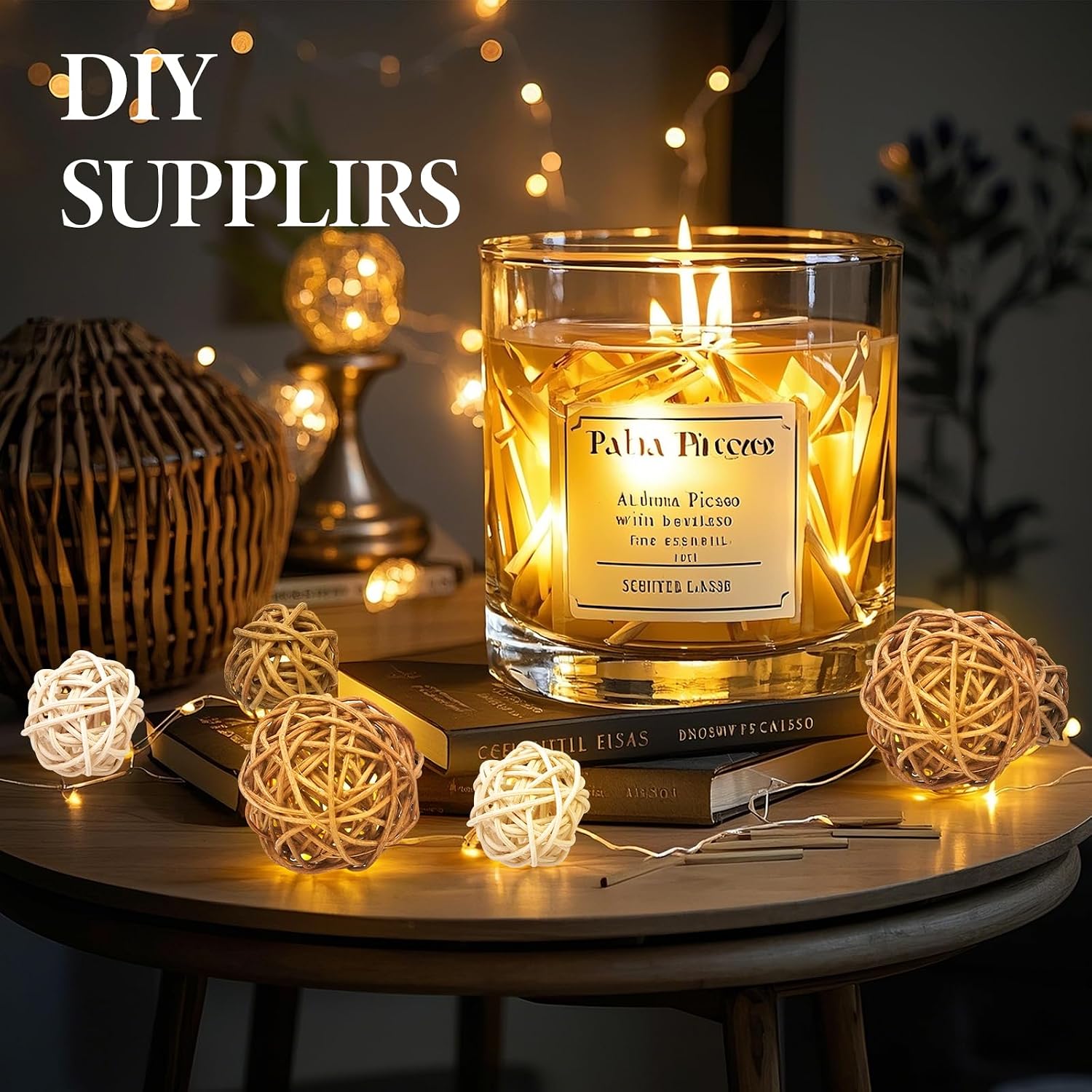 27 Pcs Rattan Balls Decorative Balls with Natural Woven Texture, Wicker Orbs for Vase Fillers, Decorative Balls for Bowls,Table Decor, Wedding Party Decoration