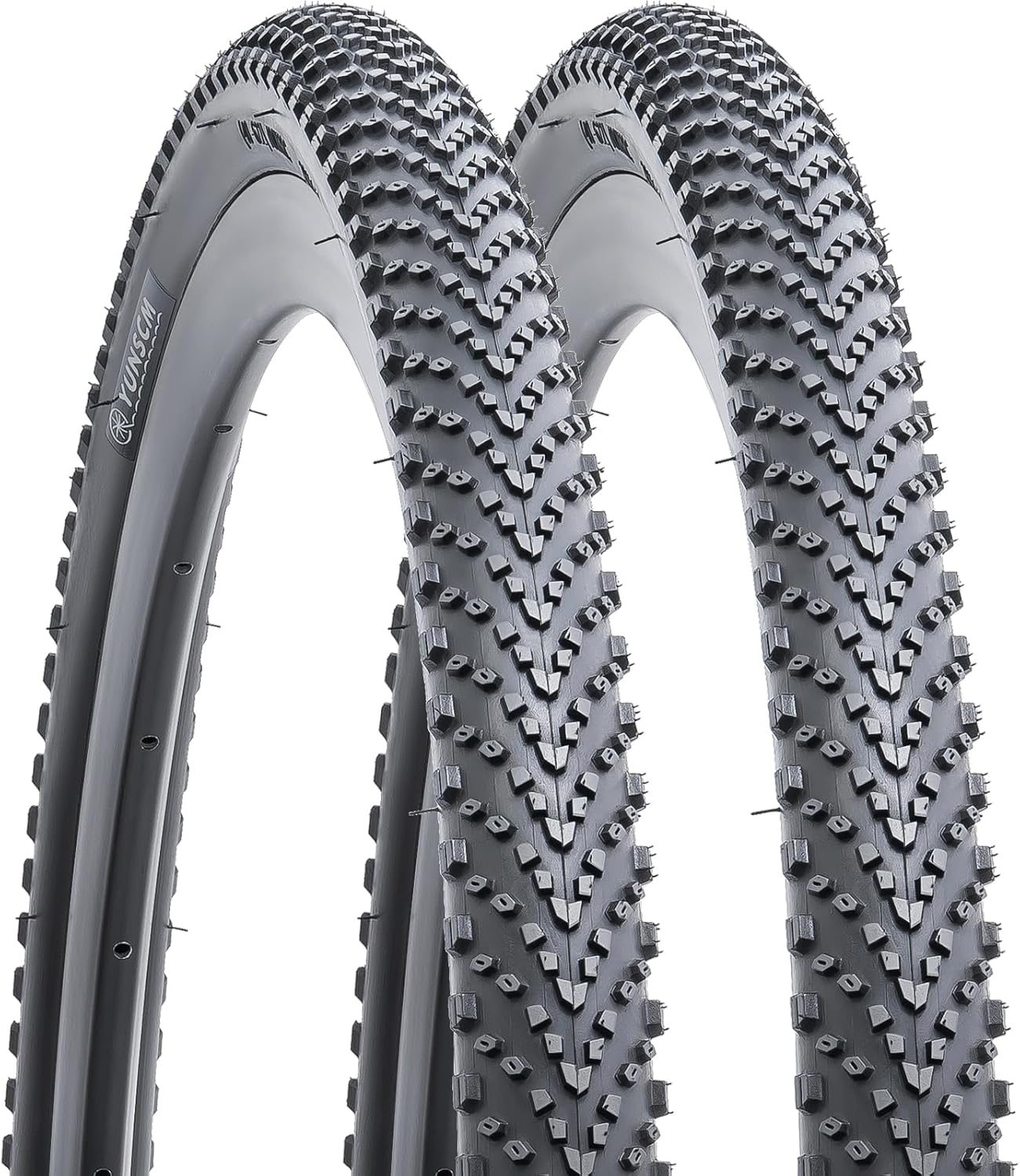 YUNSCM 700C Lightweight Bike Tires 700x35C ETRTO 35-622- 60TPI Nylon, Puncture-Resistant Tires Compatible with Gravel Bike Tires 700x33C 700x35C 700x36C 700x37C Bicycle Tires- 2 PCS (Y-585) 2-pcs Tires
