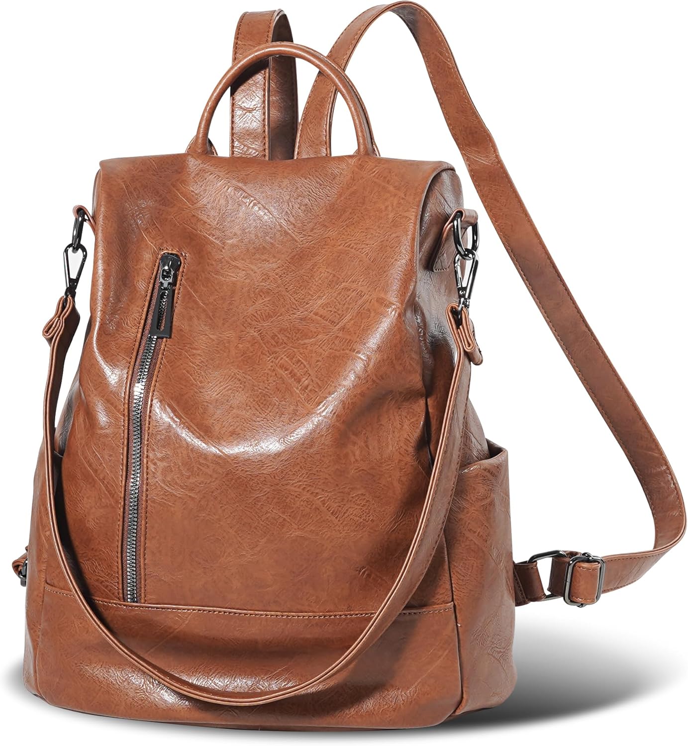 Women Backpack Purse PU Leather Anti-theft Casual Shoulder Bag Fashion Ladies Satchel Bags
